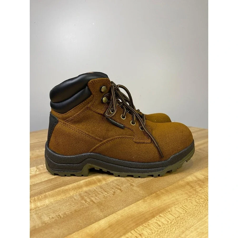 Brahma Steel Toe Boots Men's Size 7 Waterproof Safety Shoe Slip Resistant